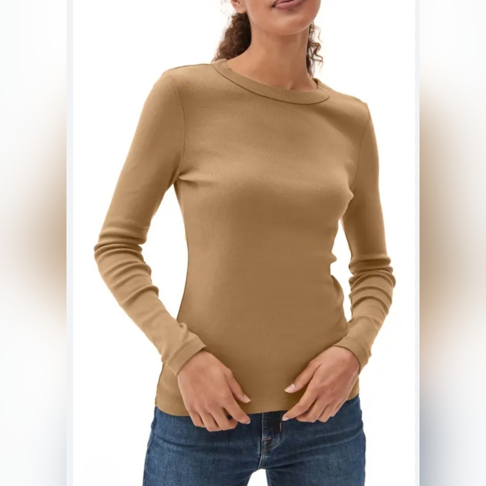 Michael Stars Nori Long Sleeve Tee.  Sz One Size. New